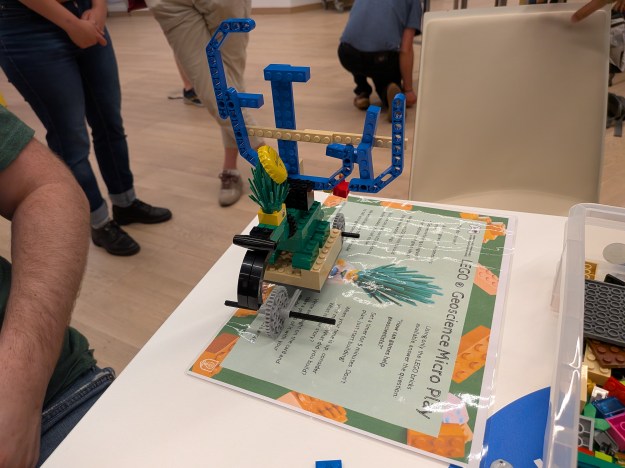 A Lego Model of a vehicle and the words EGU